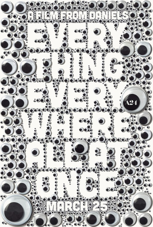 1000 piece jigsaw puzzle for the movie poster: Everything Everywhere All at Once (2022)