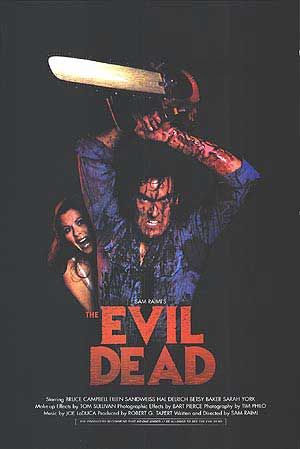 the movie poster: The Evil Dead (1981) ver2