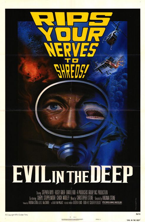 the movie poster: Evil in the Deep (1976)