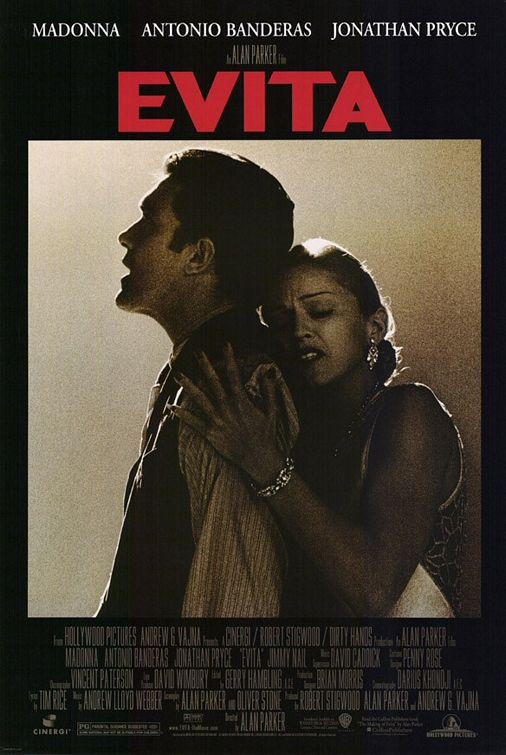 the movie poster: Evita (1996)