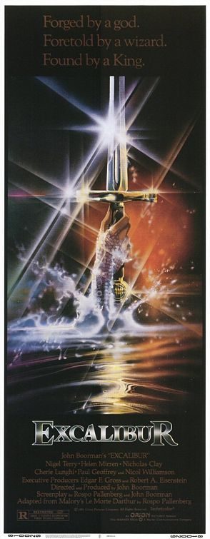 the movie poster: Excalibur (1981) ver4