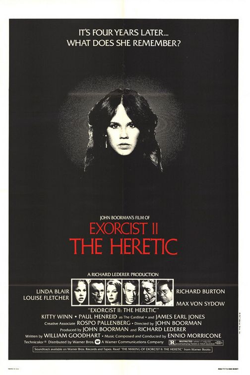 the movie poster: Exorcist II: The Heretic (1977)