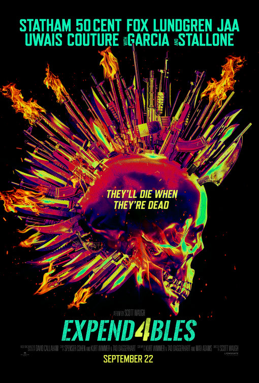 1000 piece jigsaw puzzle for the movie poster: Expend4bles (2023)