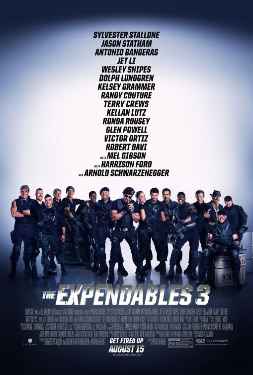 1000 piece jigsaw puzzle for the movie poster: The Expendables 3 (2014) ver18