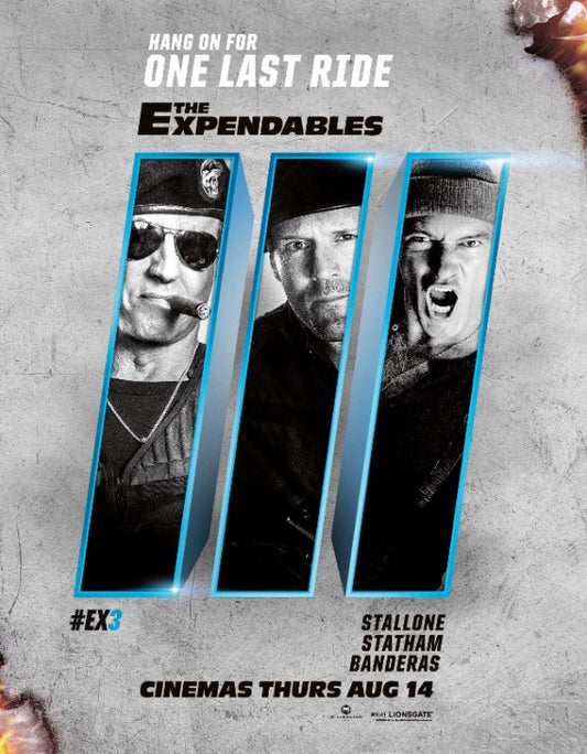 1000 piece jigsaw puzzle for the movie poster: The Expendables 3 (2014) ver19