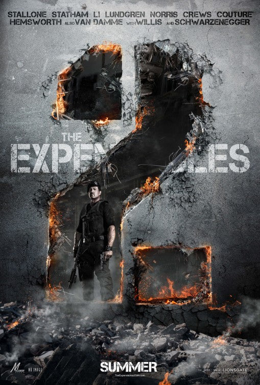 1000 piece jigsaw puzzle for the movie poster: The Expendables 2 (2012)