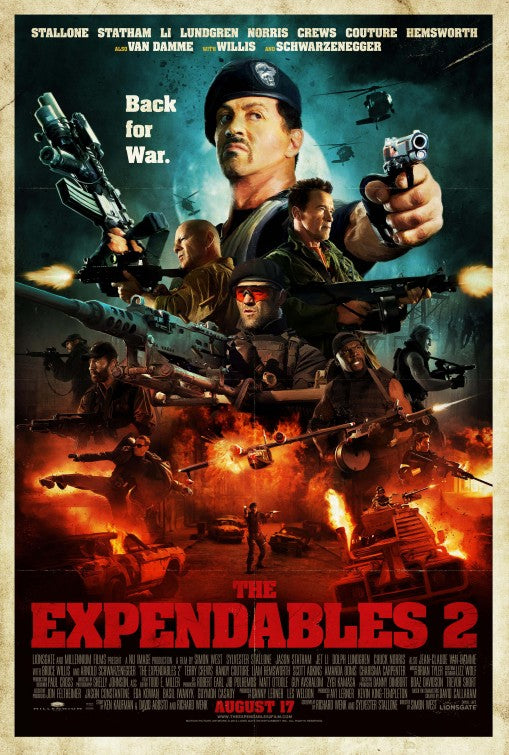 1000 piece jigsaw puzzle for the movie poster: The Expendables 2 (2012) ver17