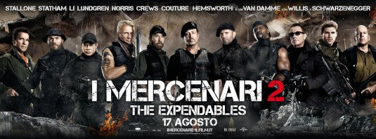 1000 piece jigsaw puzzle for the movie poster: The Expendables 2 (2012) ver19