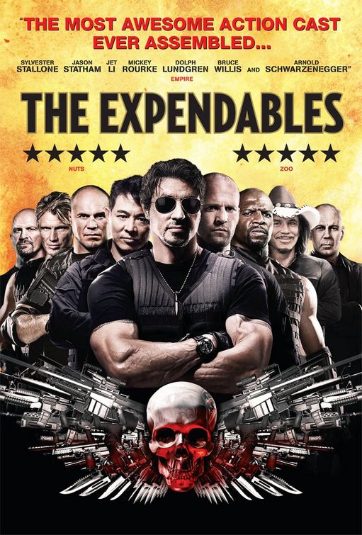 1000 piece jigsaw puzzle for the movie poster: The Expendables (2010) ver22