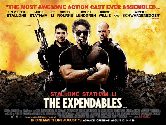 1000 piece jigsaw puzzle for the movie poster: The Expendables (2010) ver6
