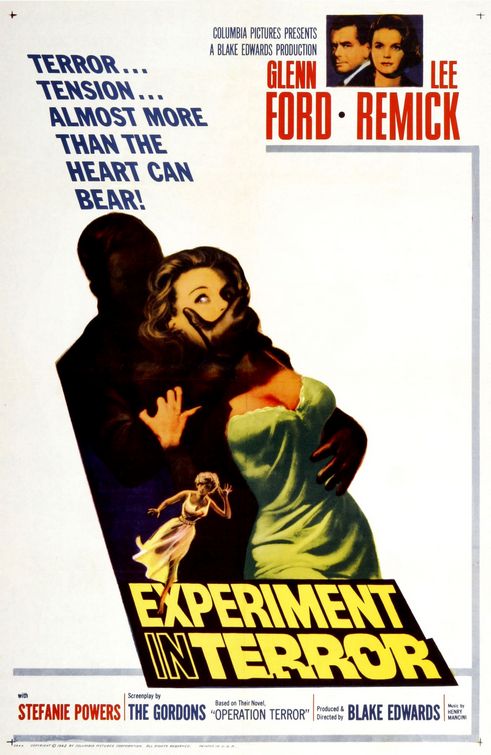 the movie poster: Experiment in Terror (1962)