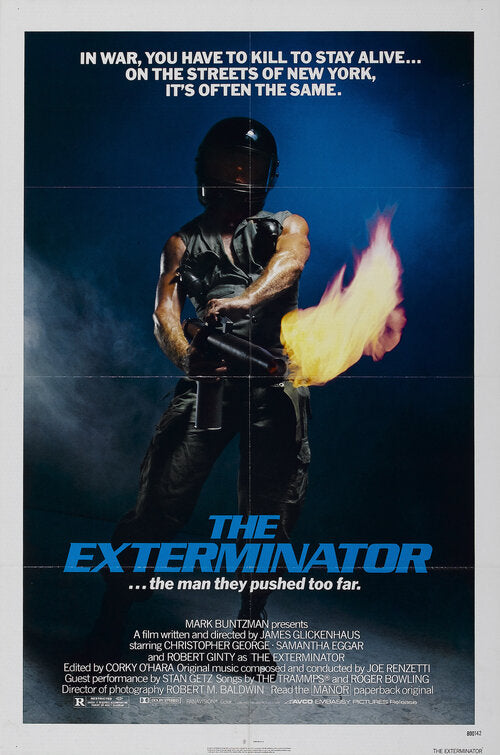 the movie poster: The Exterminator (1980) ver1