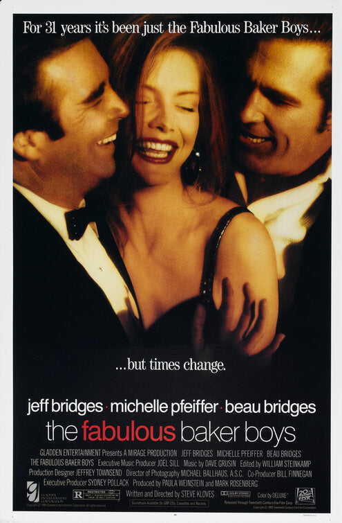 the movie poster: The Fabulous Baker Boys (1989)