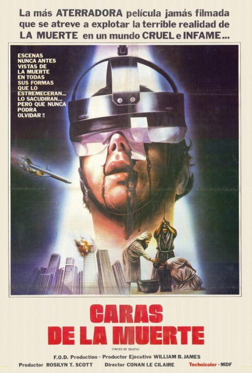 1000 piece jigsaw puzzle for the movie poster: Faces of Death (1978)