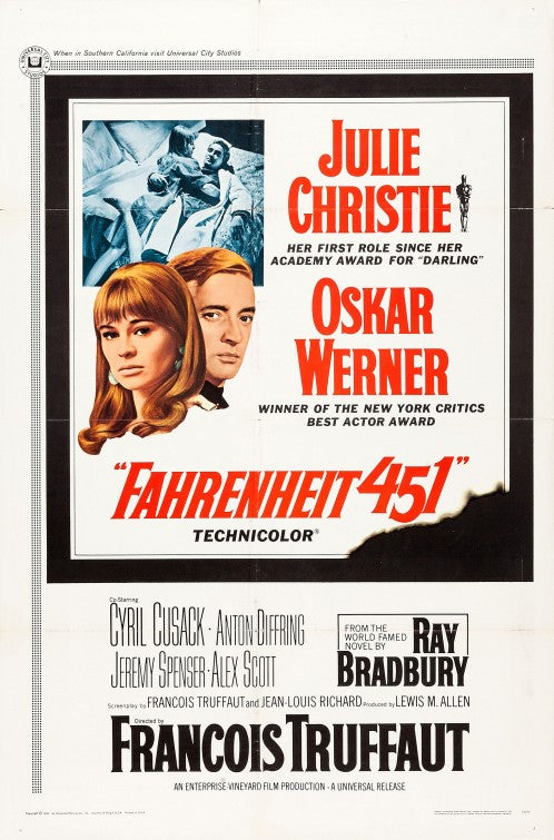 1000 piece jigsaw puzzle for the movie poster: Fahrenheit 451 (1966) ver2