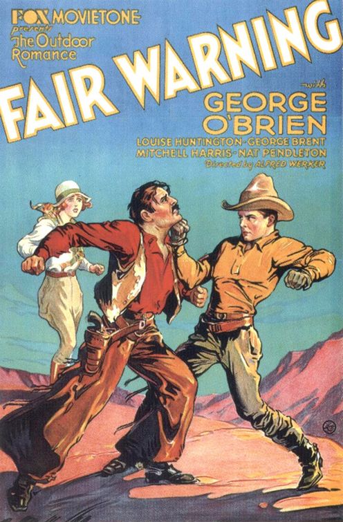 the movie poster: Fair Warning (1931)