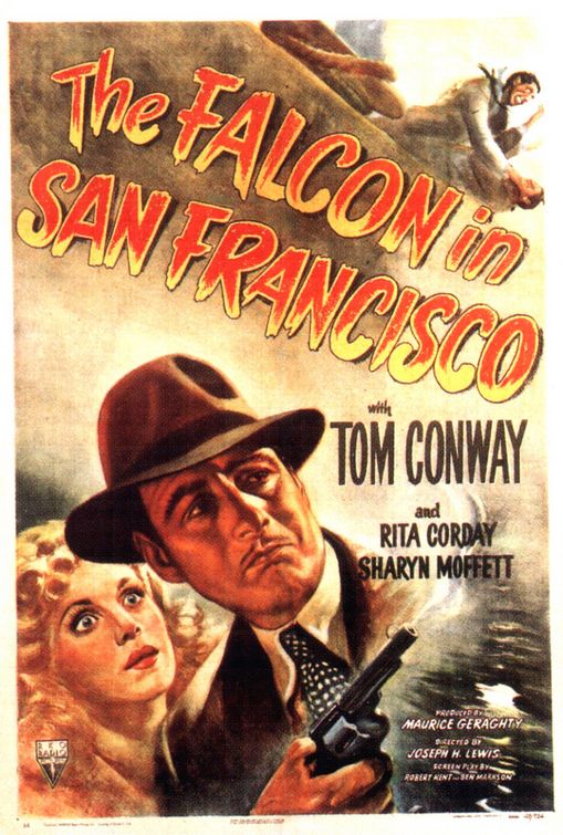 the movie poster: The Falcon in San Francisco (1945)