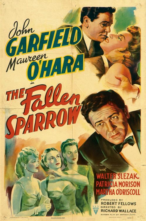 the movie poster: The Fallen Sparrow (1943)