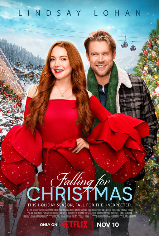 1000 piece jigsaw puzzle for the movie poster: Falling for Christmas (2022)