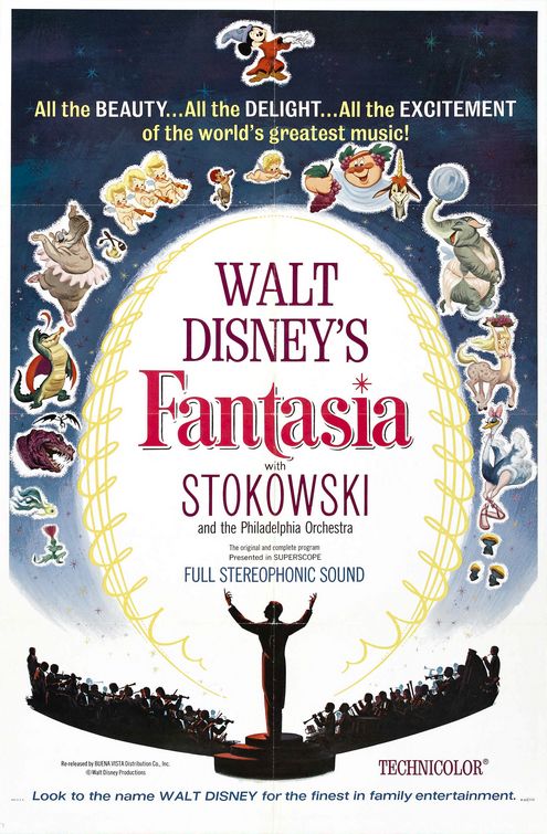 the movie poster: Fantasia (1940) ver7