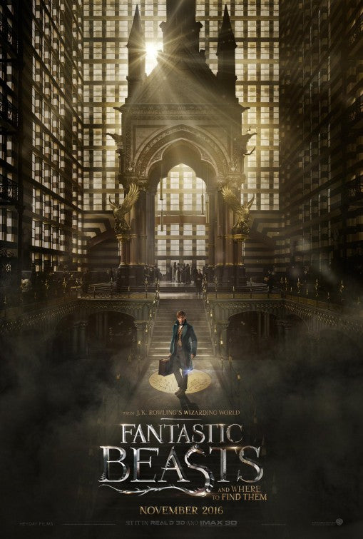 1000 piece jigsaw puzzle for the movie poster: Fantastic Beasts and Where to Find Them (2016)