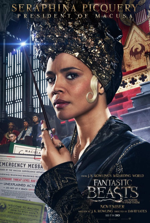1000 piece jigsaw puzzle for the movie poster: Fantastic Beasts and Where to Find Them (2016) ver12