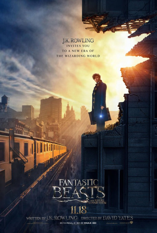 1000 piece jigsaw puzzle for the movie poster: Fantastic Beasts and Where to Find Them (2016) ver2