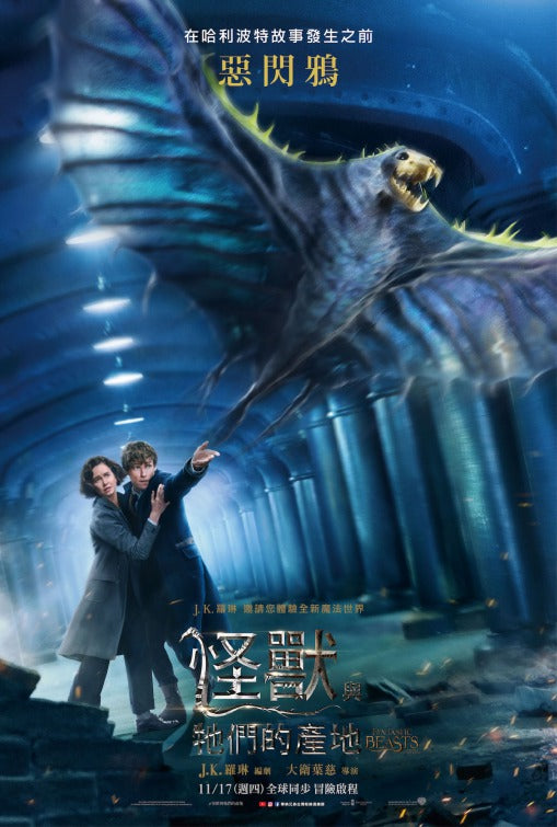 1000 piece jigsaw puzzle for the movie poster: Fantastic Beasts and Where to Find Them (2016) ver21
