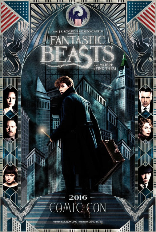 1000 piece jigsaw puzzle for the movie poster: Fantastic Beasts and Where to Find Them (2016) ver3