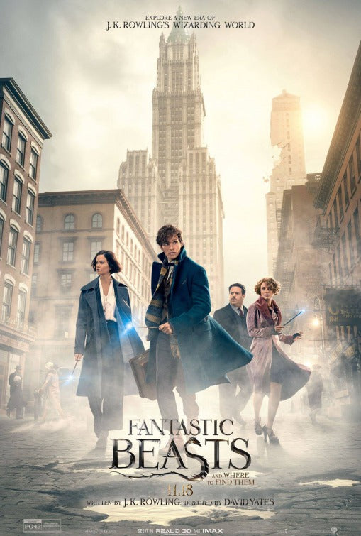 1000 piece jigsaw puzzle for the movie poster: Fantastic Beasts and Where to Find Them (2016) ver4