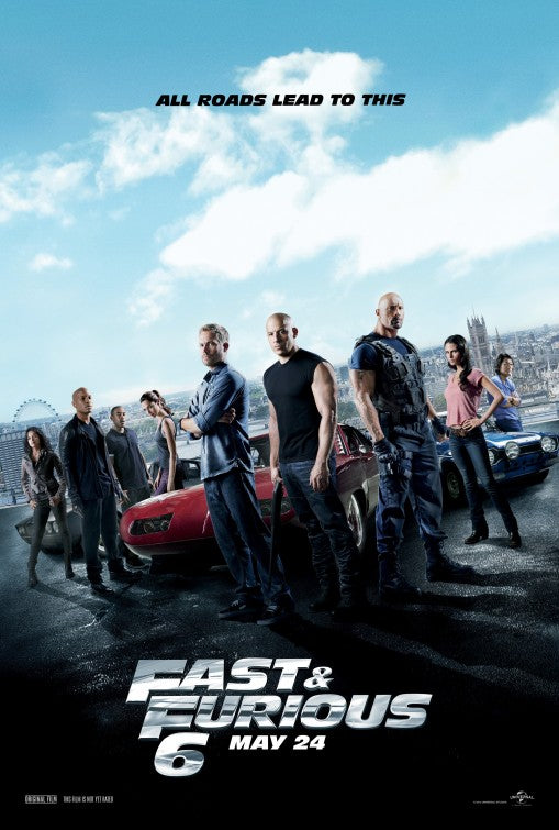 1000 piece jigsaw puzzle for the movie poster: Fast & Furious 6 (2013) ver3