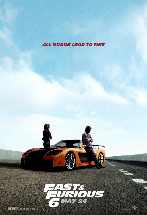 1000 piece jigsaw puzzle for the movie poster: Fast & Furious 6 (2013) ver4