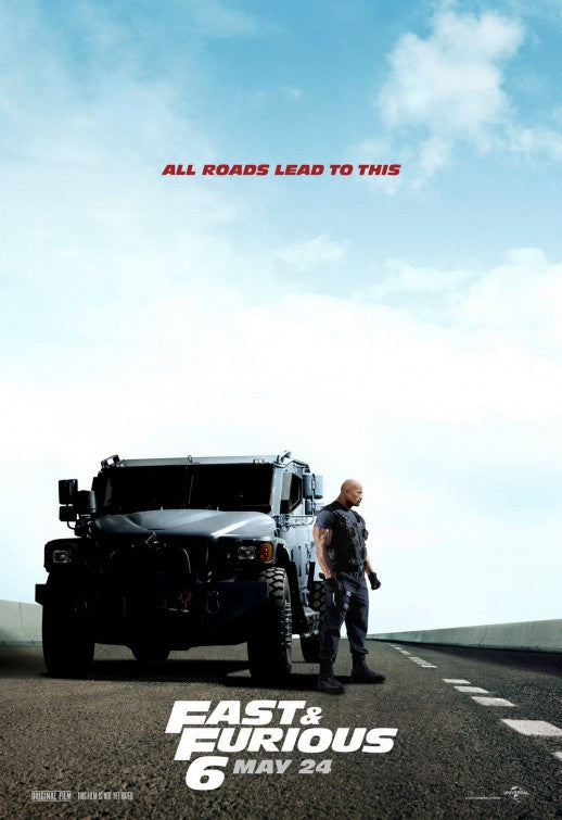 1000 piece jigsaw puzzle for the movie poster: Fast & Furious 6 (2013) ver6