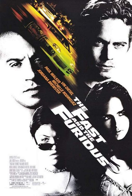 the movie poster: The Fast and the Furious (2001)