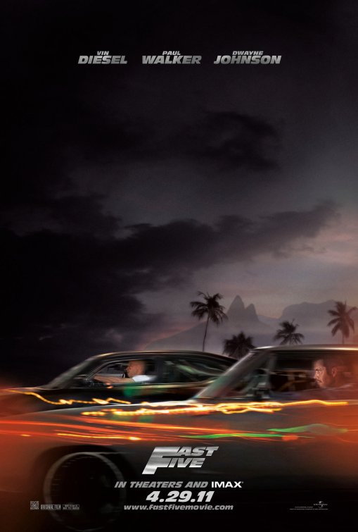 1000 piece jigsaw puzzle for the movie poster: Fast Five (2011) ver2