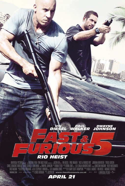 1000 piece jigsaw puzzle for the movie poster: Fast Five (2011) ver3