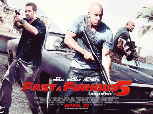 1000 piece jigsaw puzzle for the movie poster: Fast Five (2011) ver4