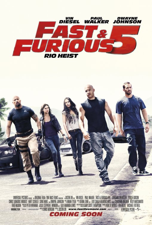 1000 piece jigsaw puzzle for the movie poster: Fast Five (2011) ver6