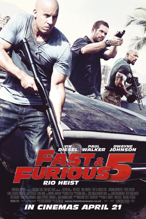 1000 piece jigsaw puzzle for the movie poster: Fast Five (2011) ver9