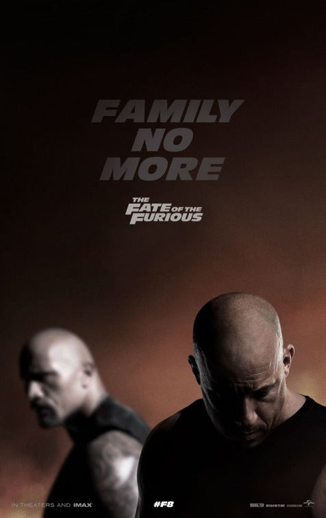 1000 piece jigsaw puzzle for the movie poster: The Fate of the Furious (2017)