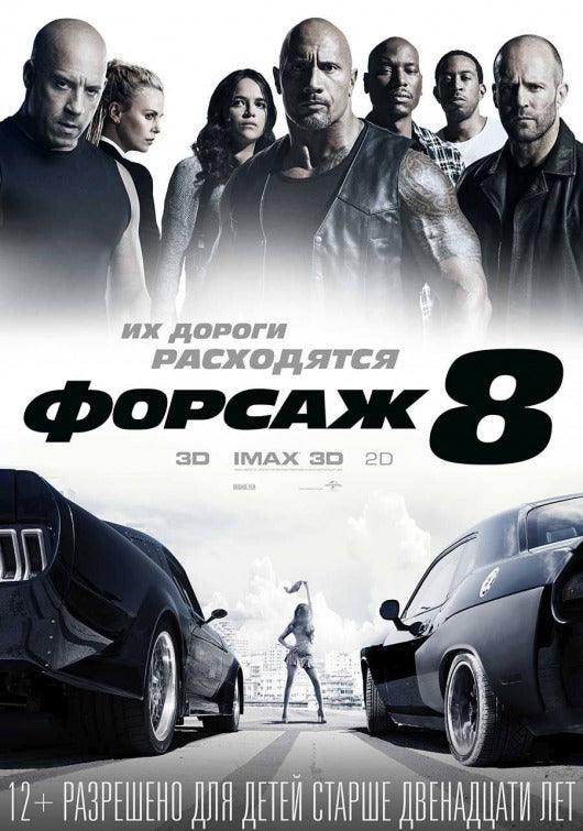 1000 piece jigsaw puzzle for the movie poster: The Fate of the Furious (2017) ver10