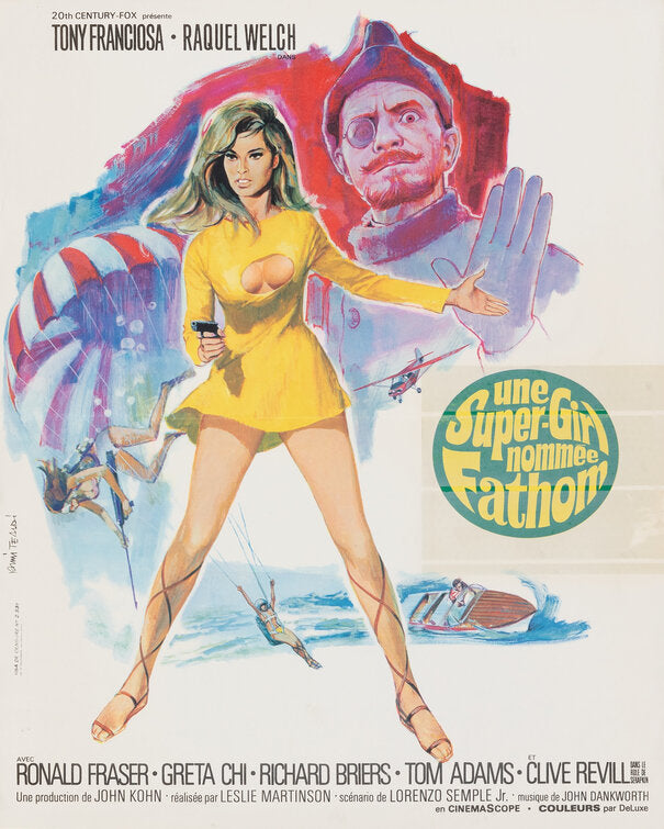 1000 piece jigsaw puzzle for the movie poster: Fathom (1967) ver7