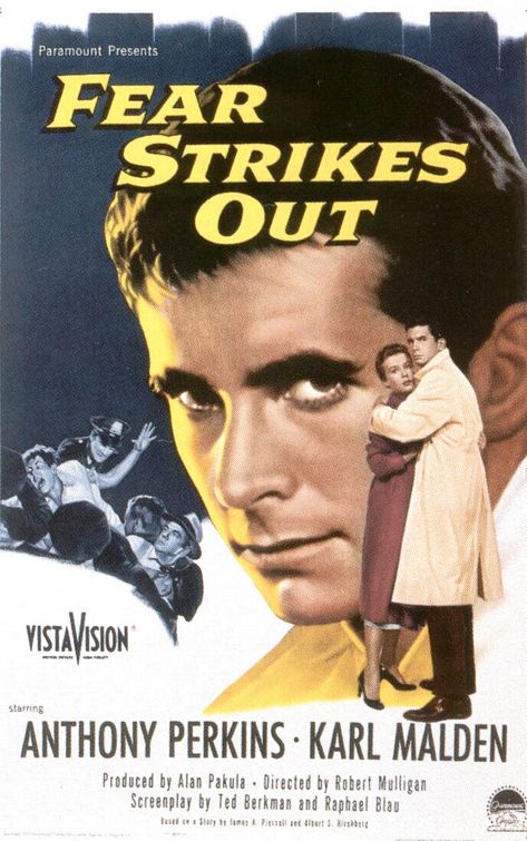 the movie poster: Fear Strikes Out (1957)