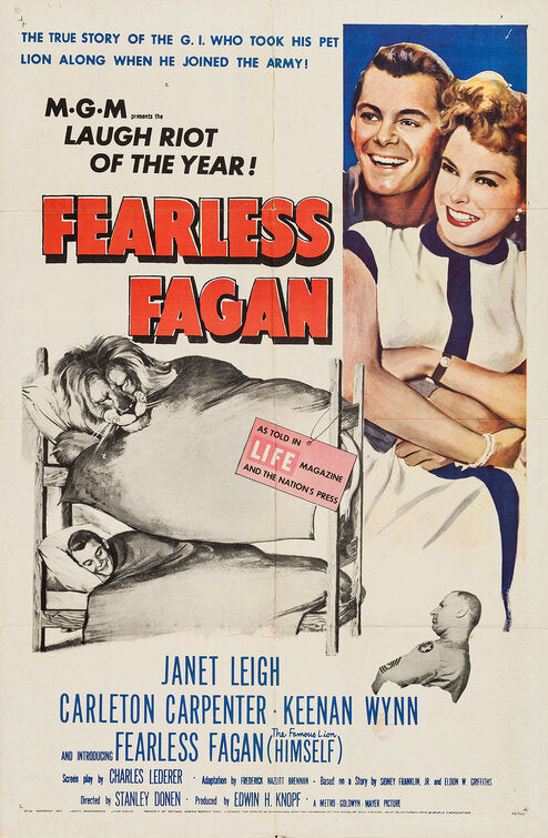 1000 piece jigsaw puzzle for the movie poster: Fearless Fagan (1952)