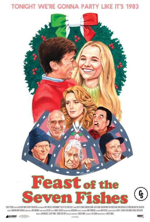 1000 piece jigsaw puzzle for the movie poster: Feast of the Seven Fishes (2019)