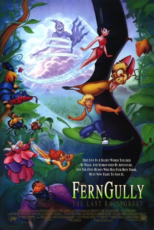the movie poster: Ferngully: The Last Rainforest (1992) ver1