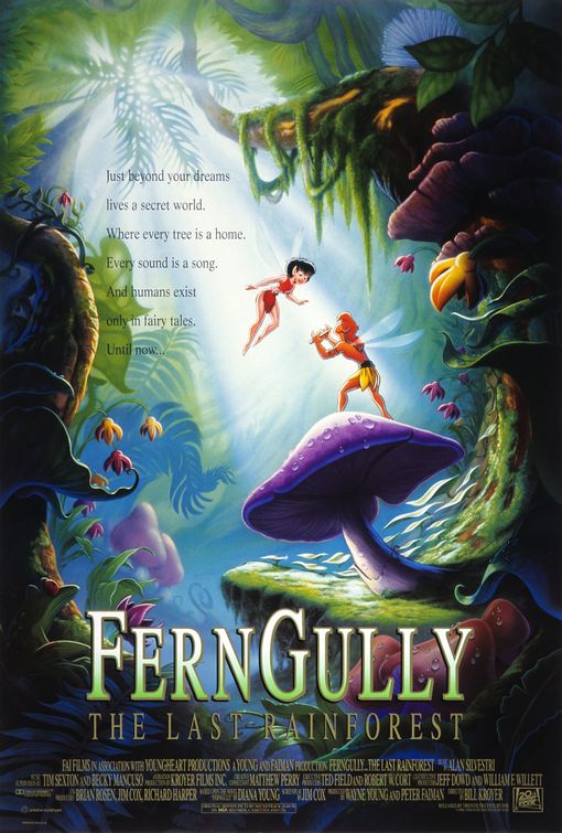 the movie poster: Ferngully: The Last Rainforest (1992) ver2