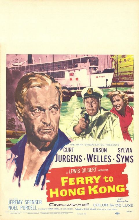 the movie poster: Ferry to Hong Kong (1959) ver2