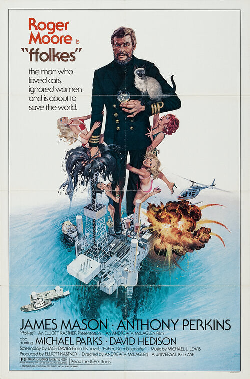 1000 piece jigsaw puzzle for the movie poster: Ffolkes (1979)