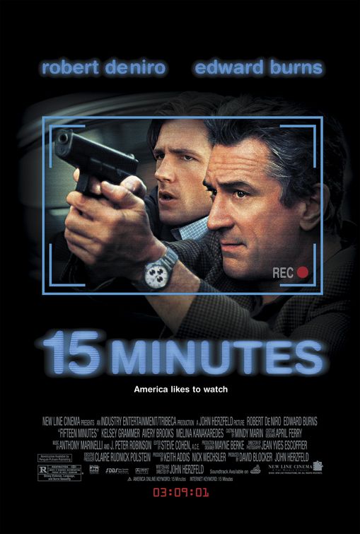 the movie poster: 15 Minutes (2001)
